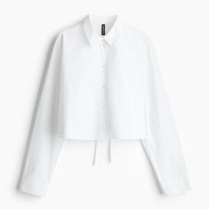H&M TIE-DETAIL CROP TOP BLOUSE